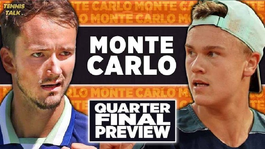Trực tiếp tennis Medvedev vs Rune, Tứ kết Monte Carlo Masters - 20h00 ngày 14/4