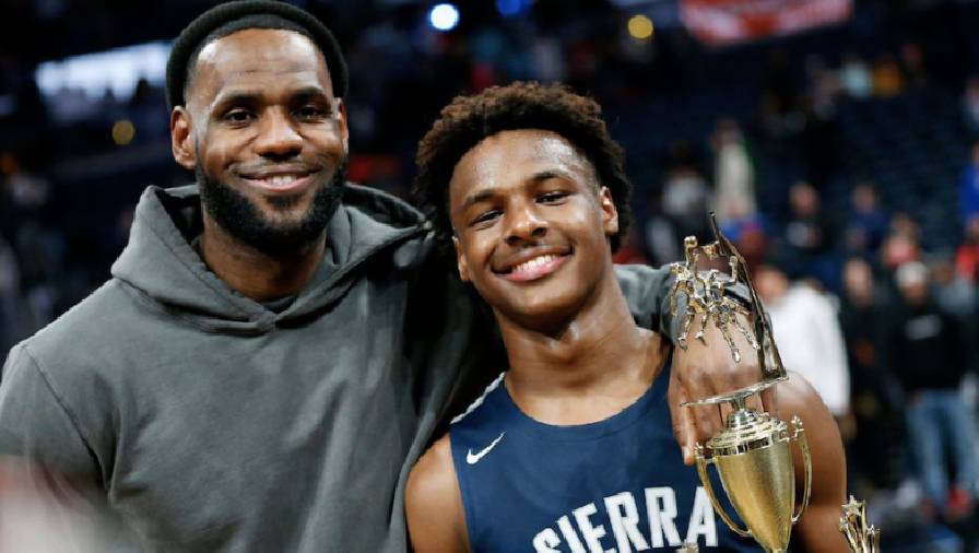 LeBron James trở thành đồng đội của con trai: Ngày ấy không còn xa