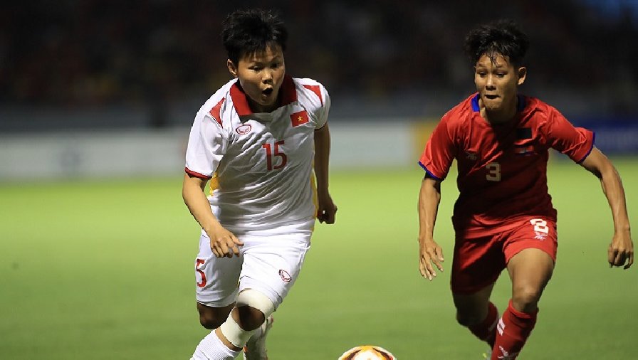 Kết quả ĐT nữ Việt Nam vs Campuchia: Cơn mưa bàn thắng đưa chủ nhà vào bán kết
