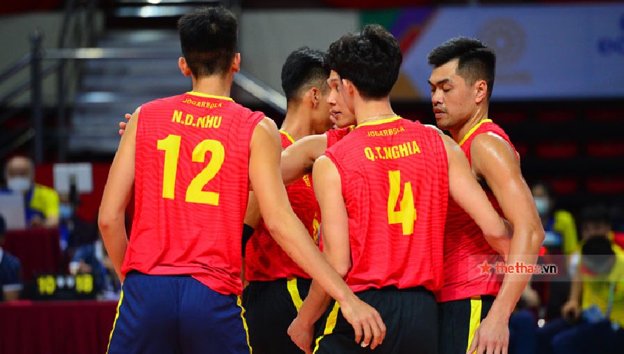 Tuyển bóng chuyền nam Việt Nam mở hàng thuận lợi tại SEA Games 31
