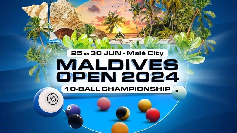 Giải 10 bi Maldives Open chính thức trở lại với tổng tiền thưởng 132.000 USD