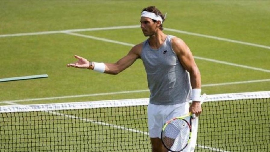 Nadal trở lại tập luyện trên sân cỏ 2 tuần trước Wimbledon