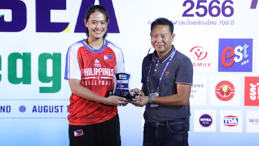 Khủng long bóng chuyền mới của Philippines vừa được vinh danh ở SEA V.League 'đáng gờm' thế nào?
