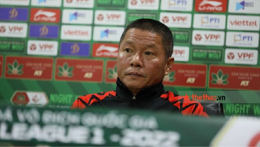 HLV Chu Đình Nghiêm nói Hà Nội FC vẫn là ứng viên số 1 cho chức vô địch