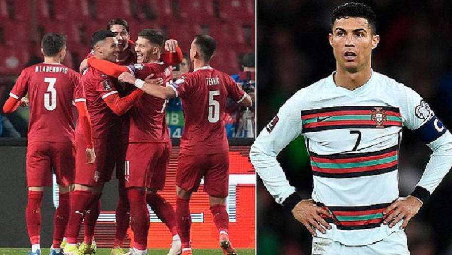 LĐBĐ Serbia treo thưởng 26 tỷ nếu 'giật' vé đi World Cup của Ronaldo và Bồ Đào Nha