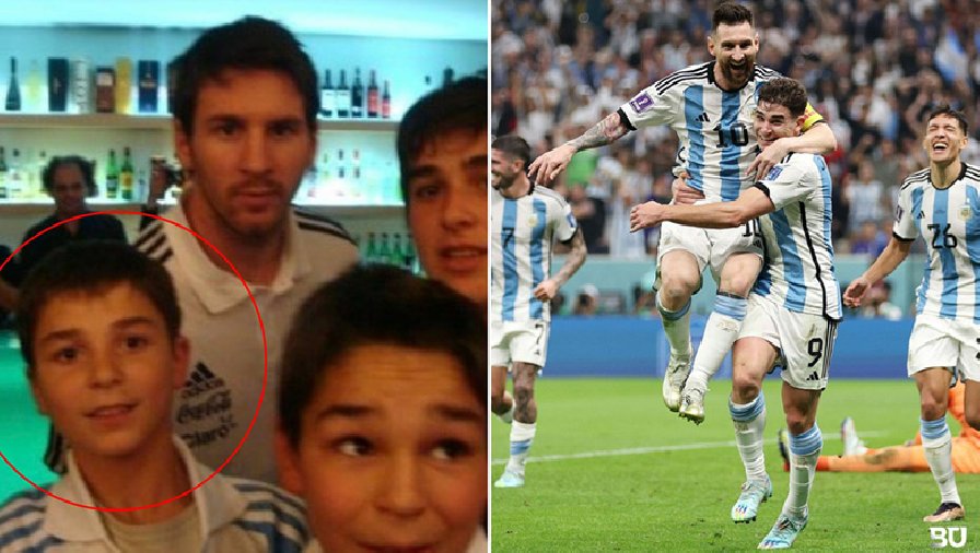 Bức ảnh Messi và Alvarez 10 năm trước gây sốt sau trận thắng Croatia