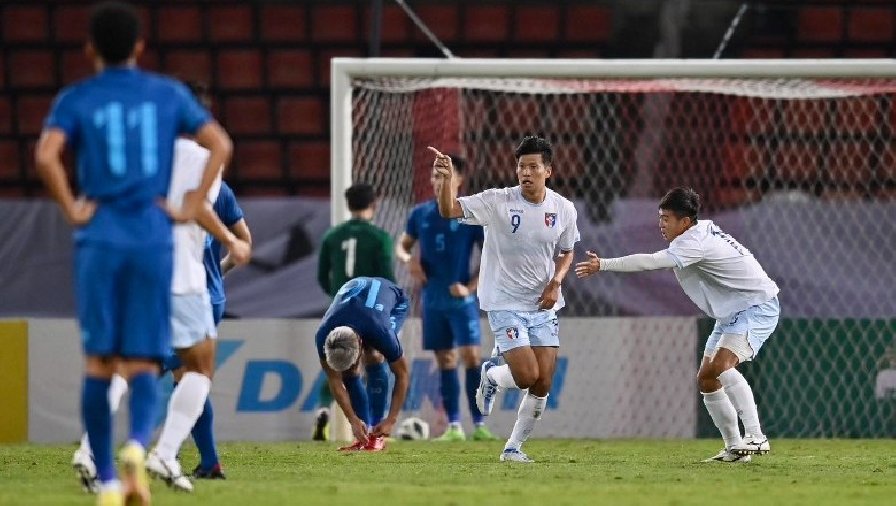 ĐT Thái Lan thua sốc Đài Bắc Trung Hoa trước thềm AFF Cup 2022