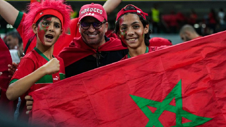 Morocco tặng 13.000 vé để CĐV 'nhuộm đỏ' trận bán kết với Pháp
