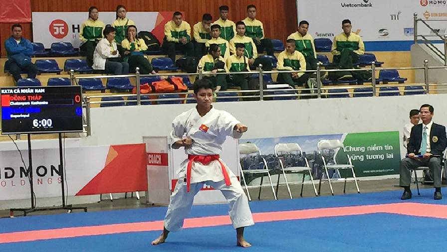 Tuyển Karate Việt Nam tranh tài ở SEA Games 31 với dàn HLV nội