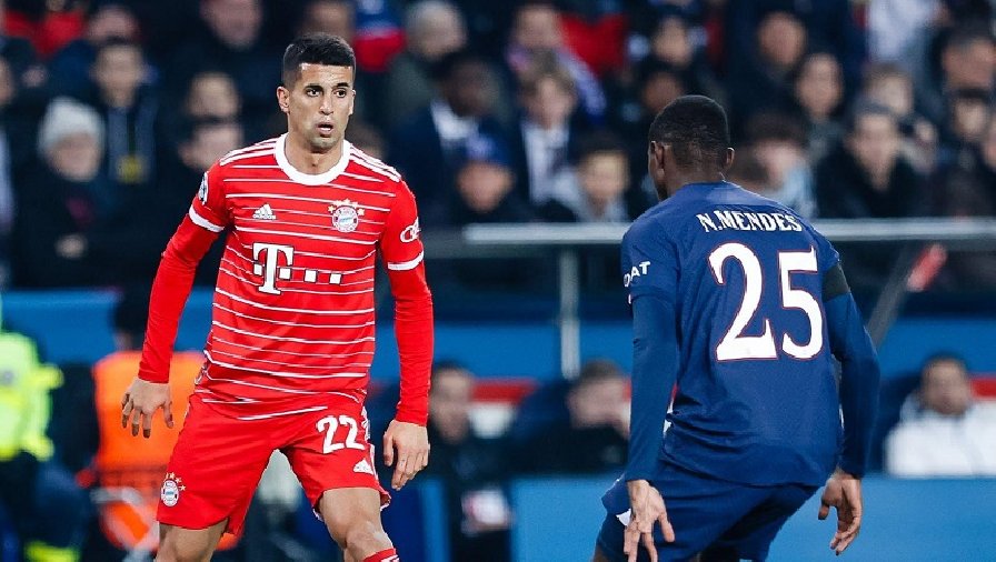 HLV Bayern Munich lý giải việc Cancelo ‘biến mất’ sau hiệp 1 trận thắng PSG