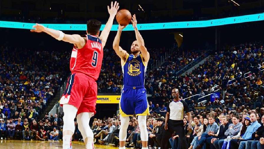 Kết quả bóng rổ NBA ngày 15/3: Warriors vs Wizards - Sinh nhật trọn vẹn của Stephen Curry