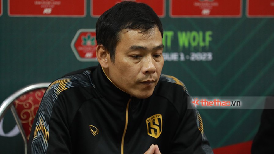 HLV Huy Hoàng: 'Các cầu thủ SLNA đã vượt qua được áp lực'