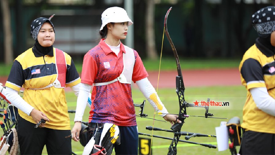 Ánh Nguyệt và Thanh Nhi chiếm spotlight giữa dàn cung thủ SEA Games 31 nhờ nhan sắc xinh đẹp