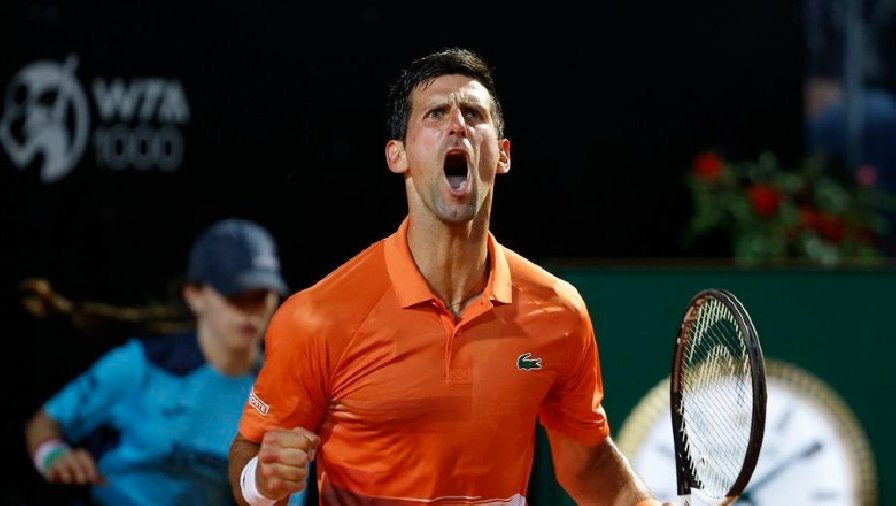 Djokovic thắng trận thứ 1000, vào chung kết Rome Masters 2022