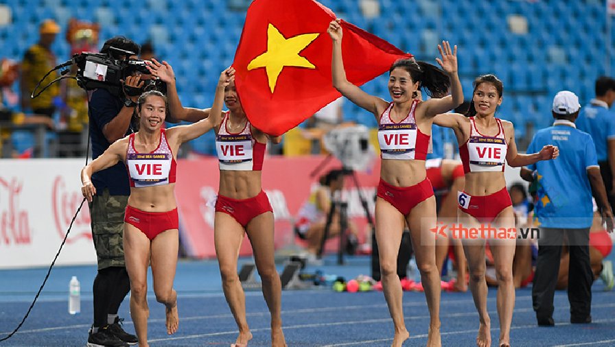 Đội tuyển điền kinh Việt Nam dự SEA Games 32 được thưởng 4,3 tỷ đồng