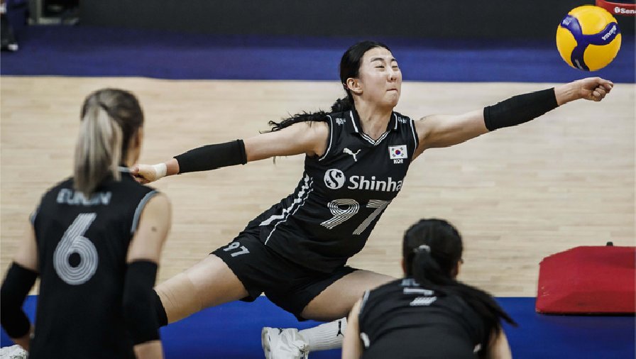 Tuyển bóng chuyền nữ Hàn Quốc tiếp tục thua đậm, xếp cuối bảng xếp hạng Volleyball Nations League 2023