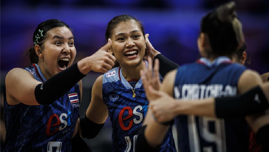 Tuyển bóng chuyền nữ Thái Lan thất bại trước đội bóng hạng trung ở Volleyball Nations League 2023