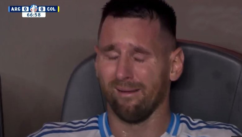 Messi tự vấp cỏ chấn thương, bỏ dở chung kết Copa America trong nước mắt