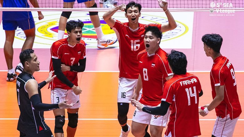 Tuyển bóng chuyền nam Indonesia thay gấp 2 VĐV ở SEA V.League 2025