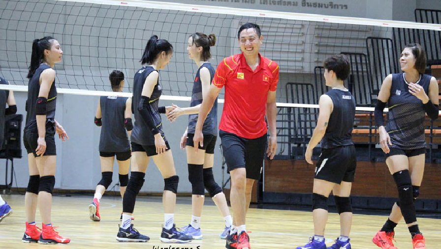 Loạt ảnh tập luyện của đội tuyển bóng chuyền nữ Việt Nam trên đất Thái