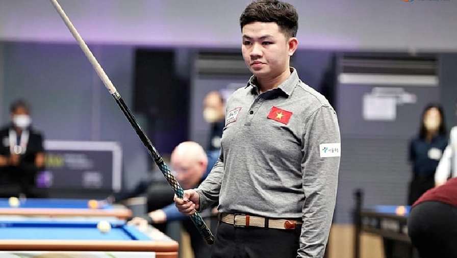 Bao Phương Vinh bất ngờ để thua ở giải billiards Carom 3 băng quốc tế Bình Dương 2022