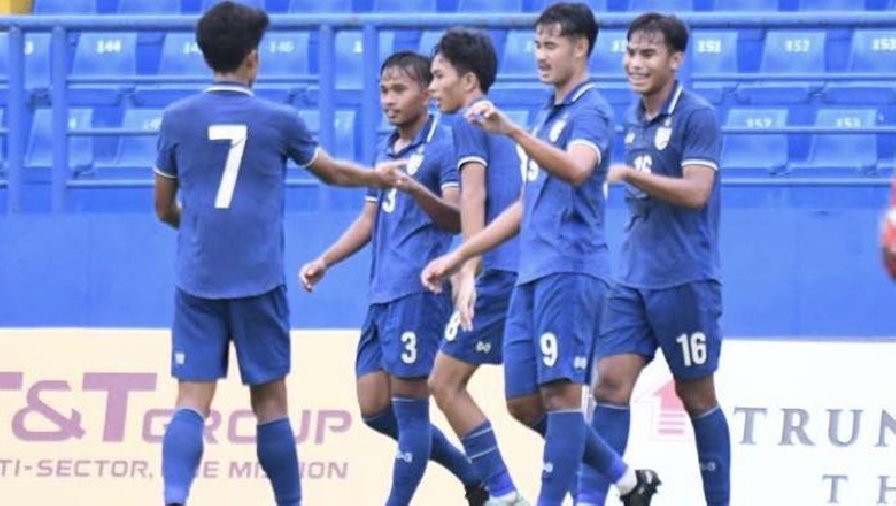 Kết quả vòng loại U20 châu Á 2023 ngày 15/9: Indonesia, Thái Lan thắng đậm, Campuchia thua đáng tiếc