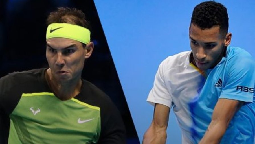 Trực tiếp tennis Nadal vs Auger Aliassime, Vòng bảng ATP Finals - 20h00 ngày 15/11