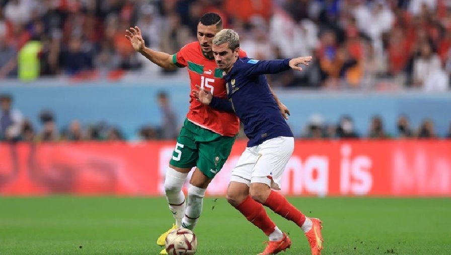 Pogba ví Griezmann như Kante sau trận Pháp thắng Morocco