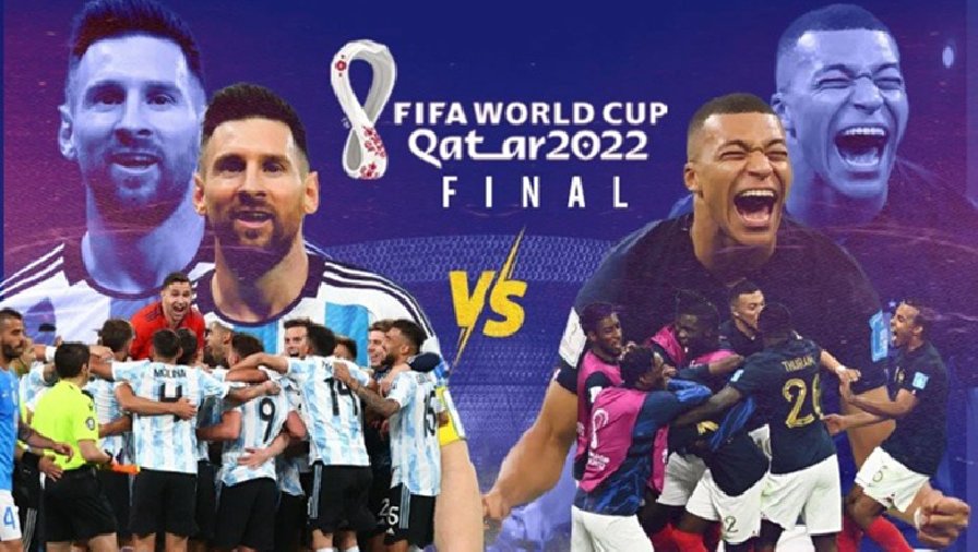 Tỷ lệ kèo chung kết World Cup 2022 mới nhất: Argentina vs Pháp