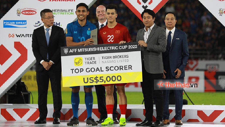 Tiến Linh trở thành cầu thủ Việt Nam đầu tiên giành ngôi vua phá lưới ở AFF Cup
