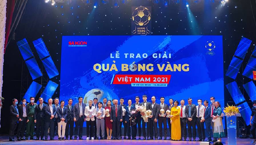 KẾT QUẢ Lễ trao giải Quả bóng vàng Việt Nam 2021: Hoàng Đức vượt Quang Hải đoạt QBV