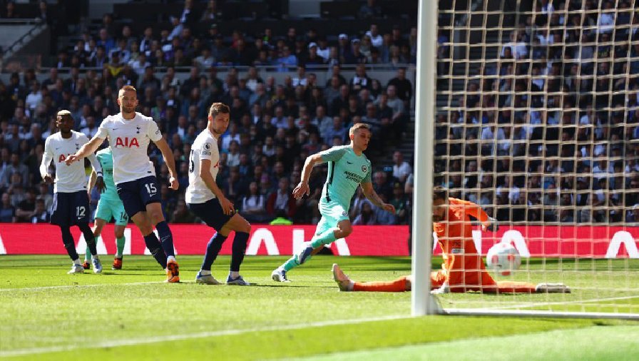 Tottenham trắng tay trước Brighton trên sân nhà, vị trí trong top 4 bị đe dọa
