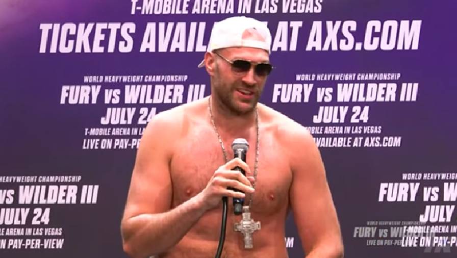 Tyson Fury sẽ tăng cân lên 300lbs để cán bẹp Deontay Wilder trong trận tái đấu lần 3