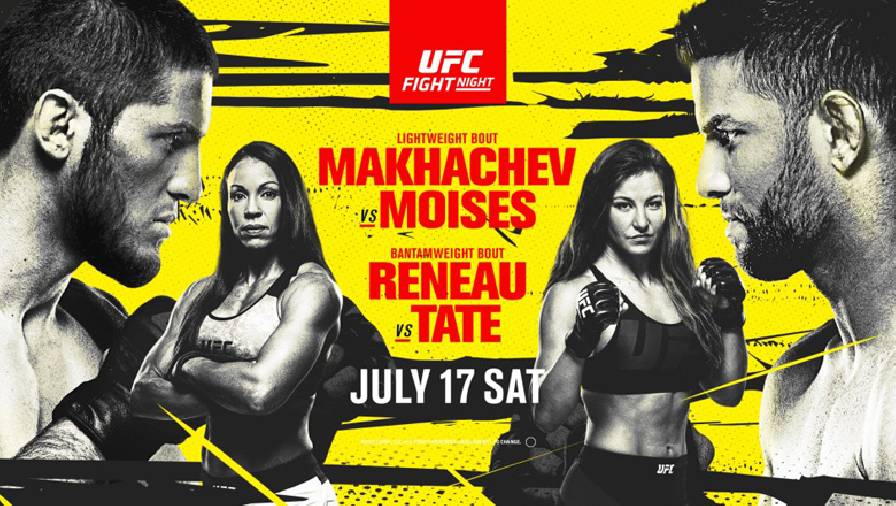 Lịch thi đấu UFC Vegas 31: Islam Makhachev vs. Thiago Moises