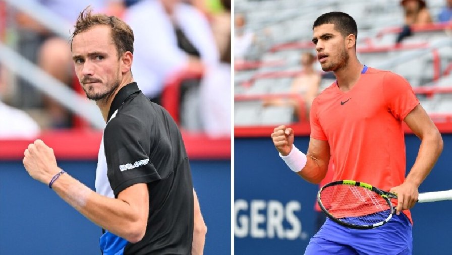 Lịch thi đấu tennis ngày 17/8: Medvedev và Alcaraz ra quân tại Cincinnati Masters