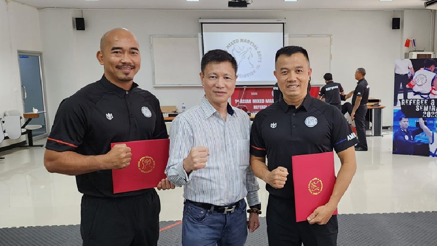 Hai trọng tài MMA Việt Nam đầu tiên đạt cấp độ châu lục 