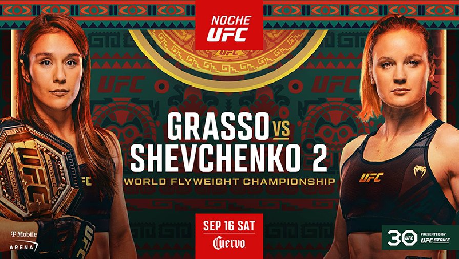 Lịch thi đấu UFC Fight Night: Grasso vs Shevchenko 2