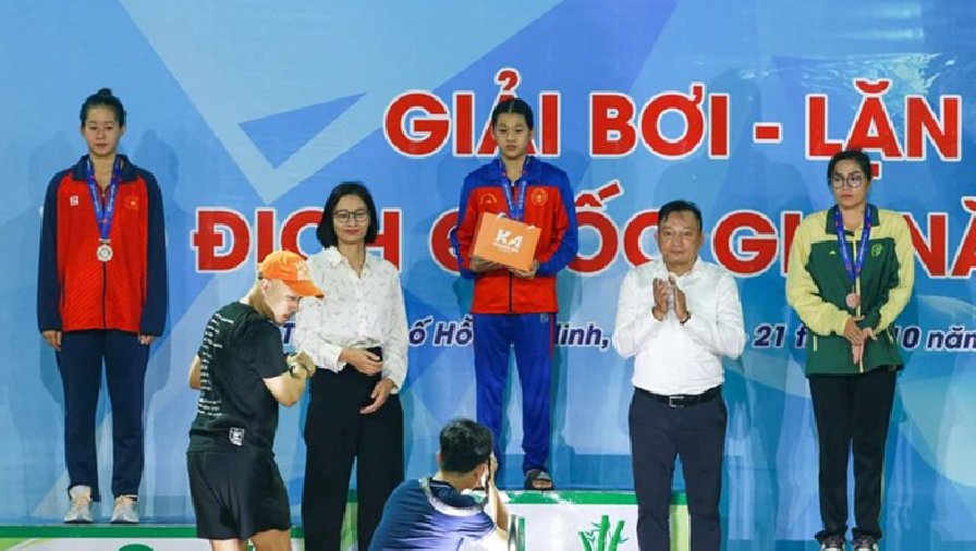 Nữ kình ngư 14 tuổi phá 3 kỷ lục quốc gia ở giải bơi VĐQG 2023