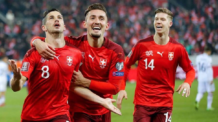 Thắng dễ Bulgaria 4 sao, Thụy Sĩ giật vé đến VCK World Cup 2022 của Italia