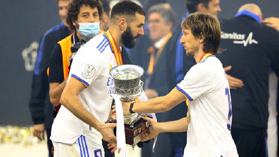 Modric và Benzema giúp Real Madrid giành Siêu Cúp Tây Ban Nha