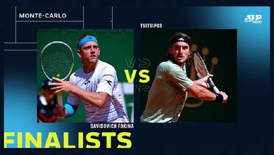 Trực tiếp tennis Tsitsipas vs D.Fokina - Chung kết Monte Carlo Masters, 19h30 ngày 17/4