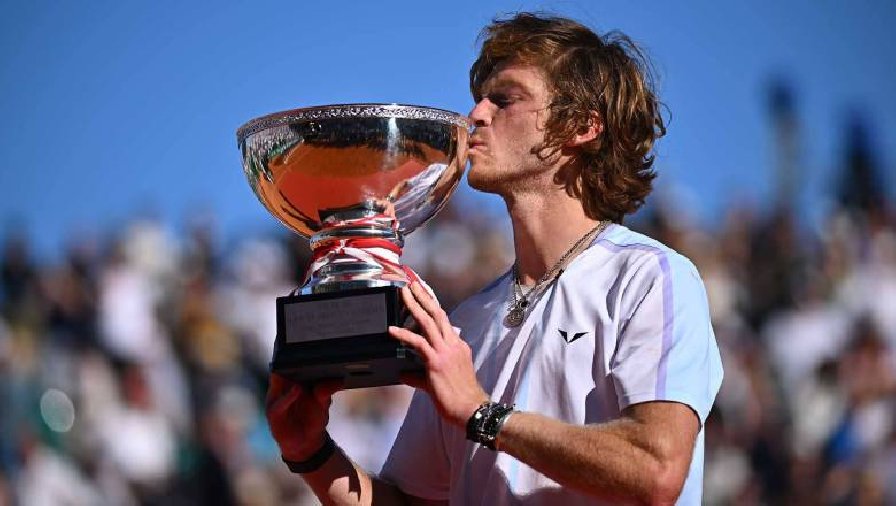 Kết quả tennis Chung kết Monte Carlo Masters: Rublev giành ngôi vô địch