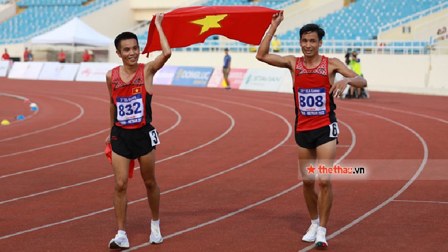 Nguyễn Văn Lai về nhất cự ly 10.000m, hoàn tất cú đúp HCV ở SEA Games 31