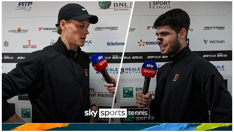 Kết quả tennis ngày 17/5: Alcaraz và Sinner vào chung kết Rome Masters