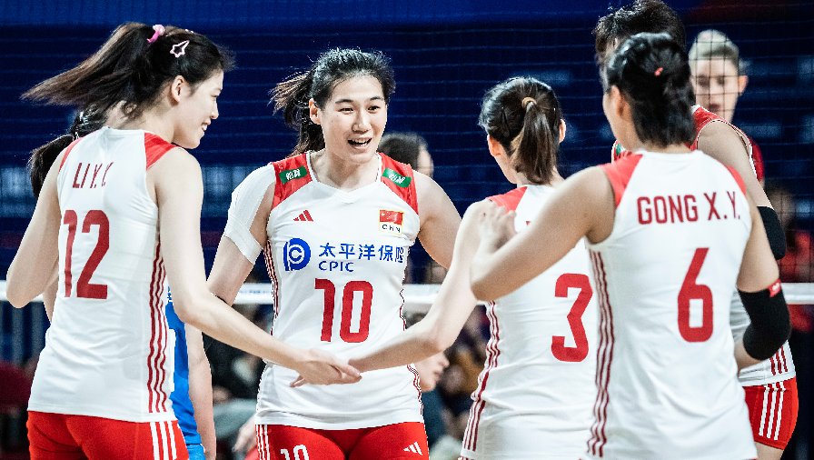 Tuyển bóng chuyền nữ Trung Quốc thảm bại ngay trên sân nhà ở Volleyball Nations League 2023