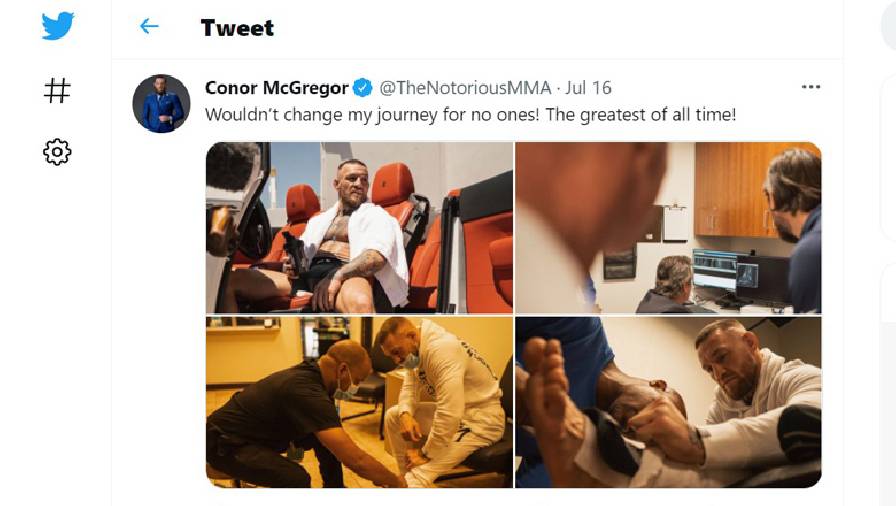 NAC bác bỏ tuyên bố của Conor McGregor về chấn thương từ trước UFC 264