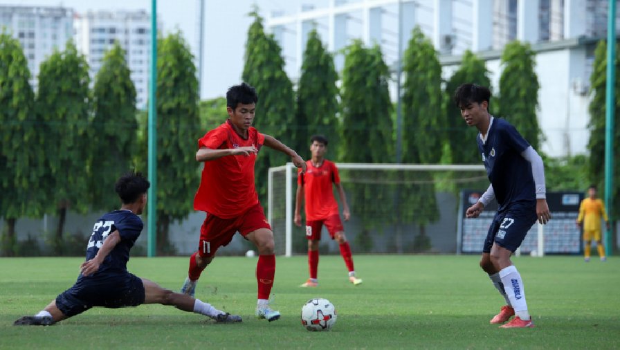 U16 Việt Nam thất bại trước đội trẻ của CLB Hà Nội