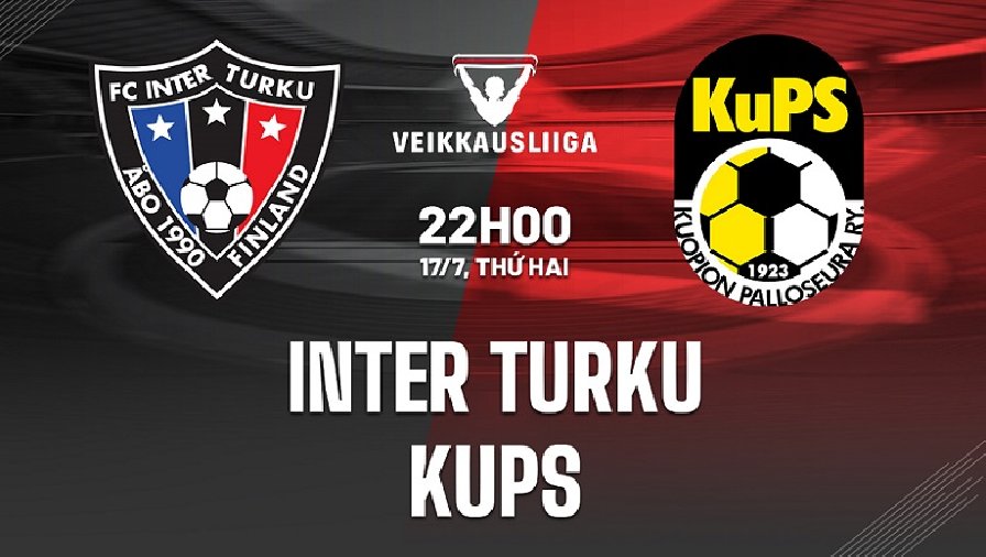 Nhận định, soi kèo Inter Turku vs KuPS, 22h00 ngày 17/07: Trở lại cuộc đua