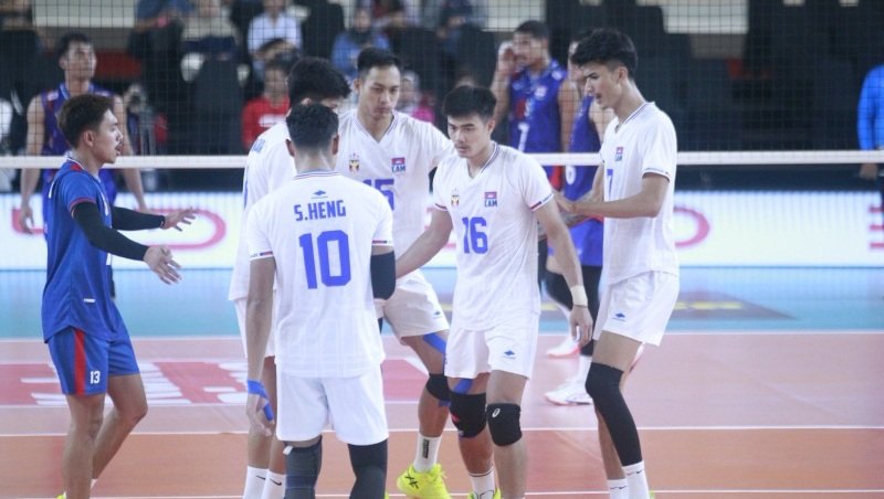 Tuyển bóng chuyền nam Campuchia nối dài chuỗi trận toàn thua ở SEA V.League 2025