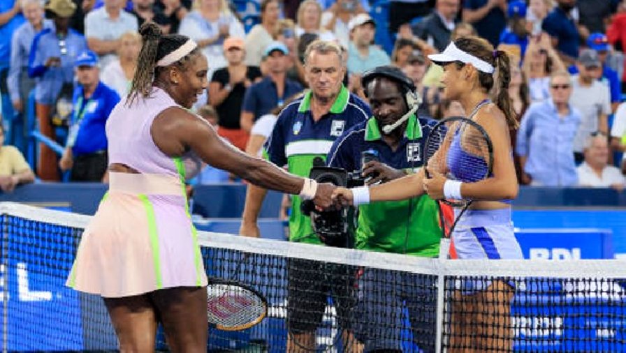 Raducanu đánh bại Serena Williams, Naomi Osaka dừng bước ngay tại vòng 1 Cincinnati Masters